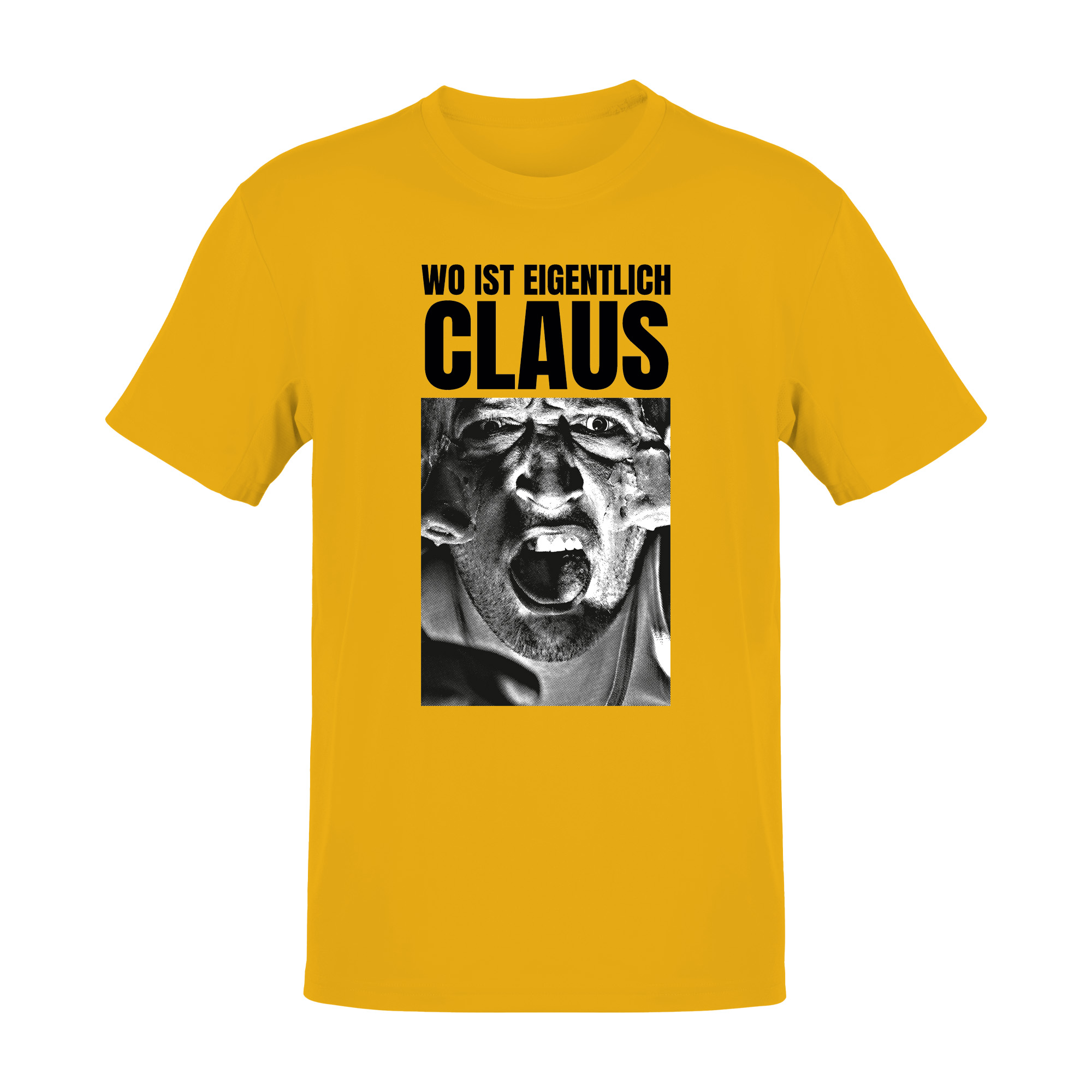 crack_claus_wo_ist_claus_shirt_gelb Wo ist eigentlich Claus? T-Shirt