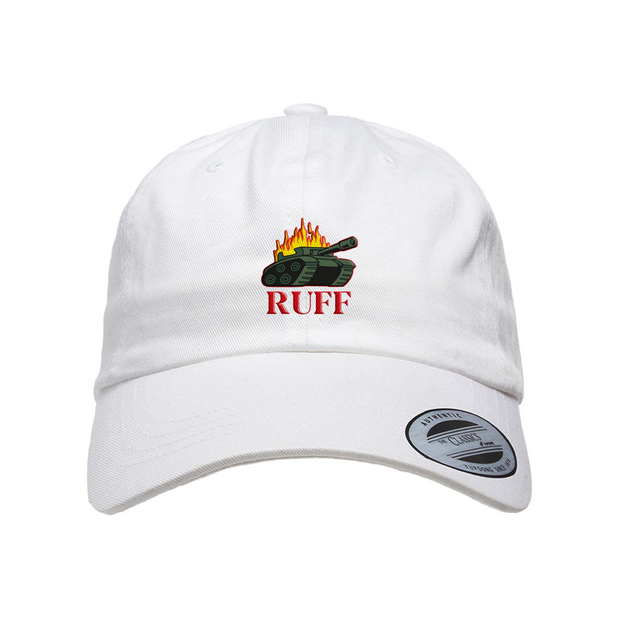 ruffiction_panzer_cap-wht Dadcap Panzer