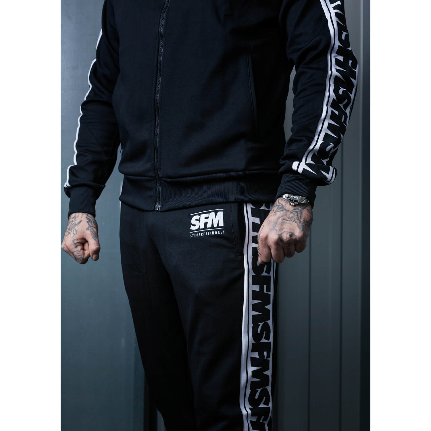 sfm-trainingsanzug_black_05 SFM Trainingshose