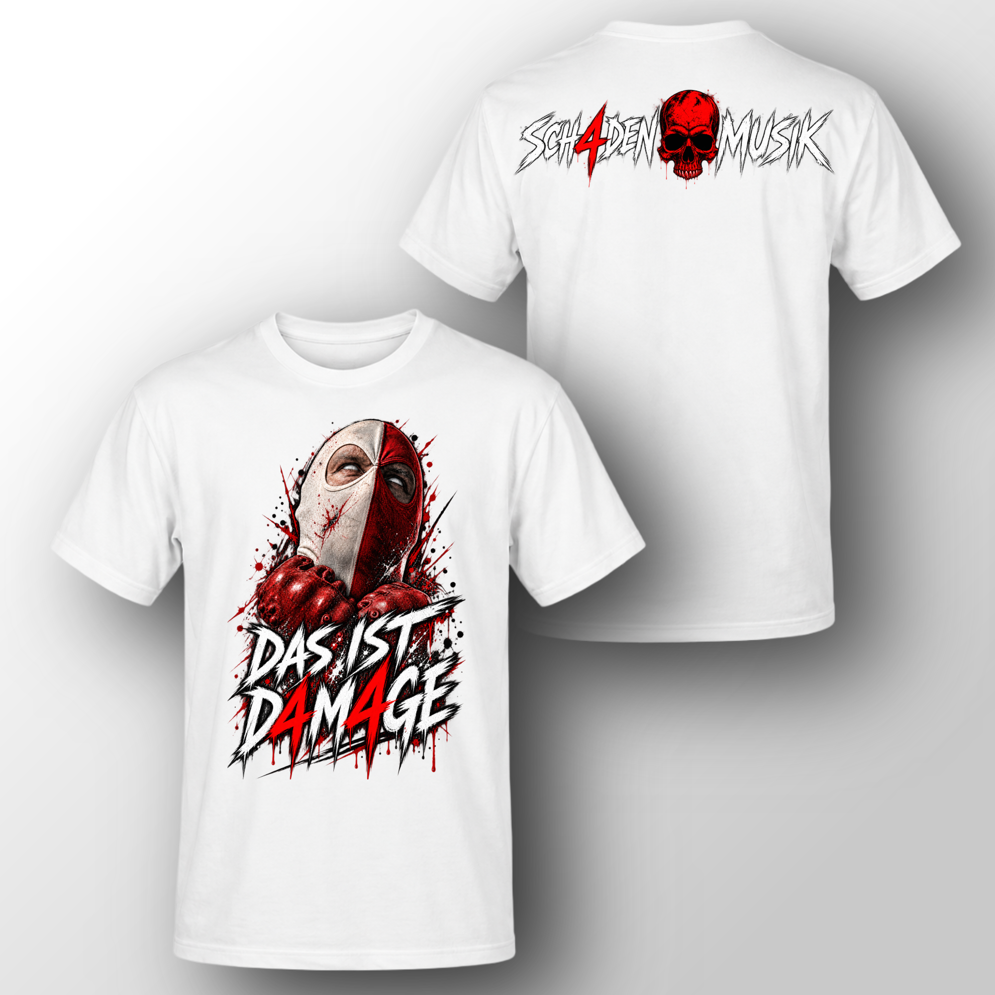 Das ist D4M4GE - T-Shirt (weiss)