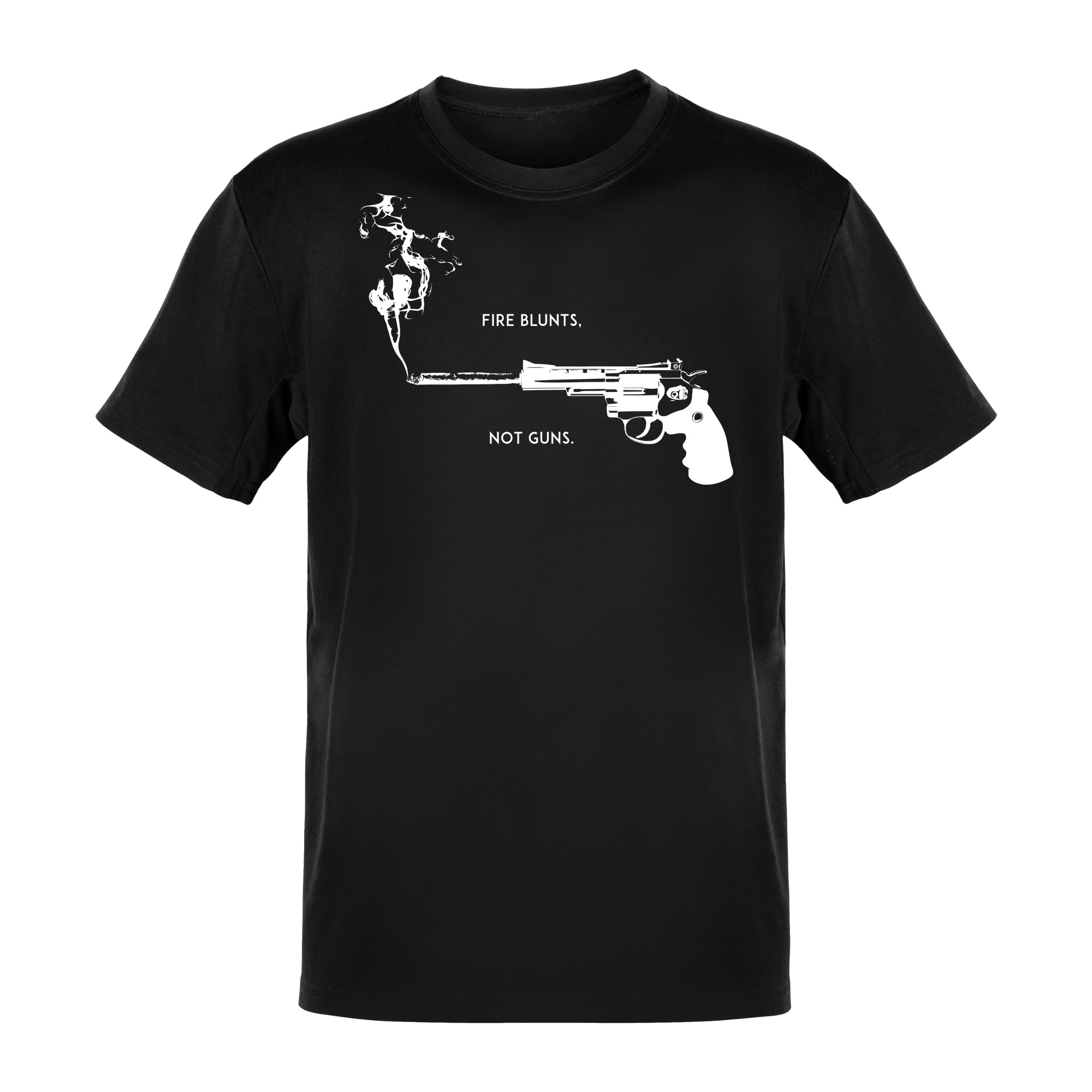 drggd_blunts_not_gun_t-shirt_schwarz Blunts Not Guns T-Shirt